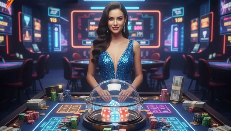 A diverse selection of online casino games displayed on multiple screens, showcasing the wide variety available for players to explore and enjoy their playtime.